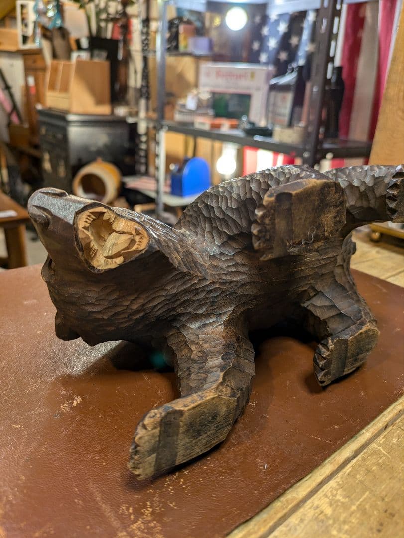 wooden carved bear 木彫りの熊 北海道 ウッドベアー