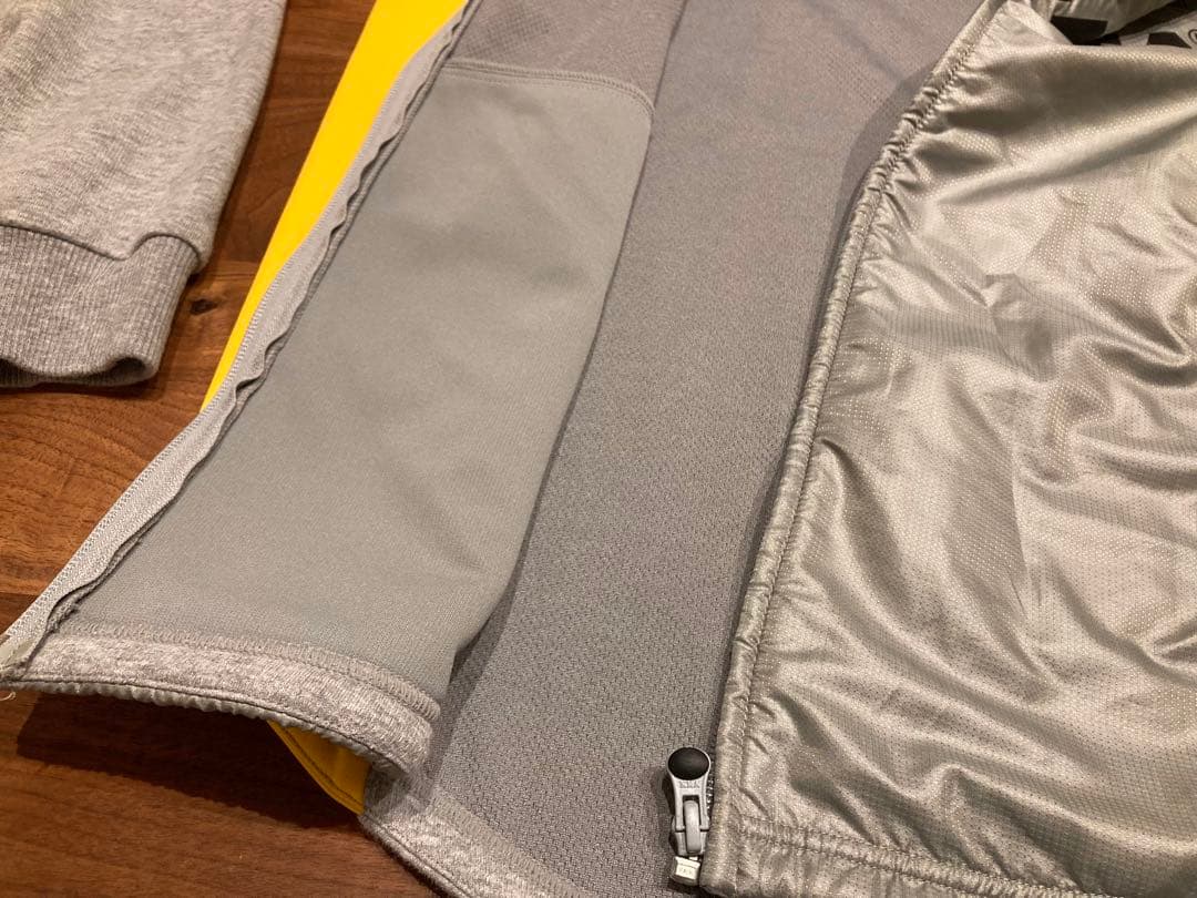 アスレタ 上下 ジャージ L メンズ グレー イエロー