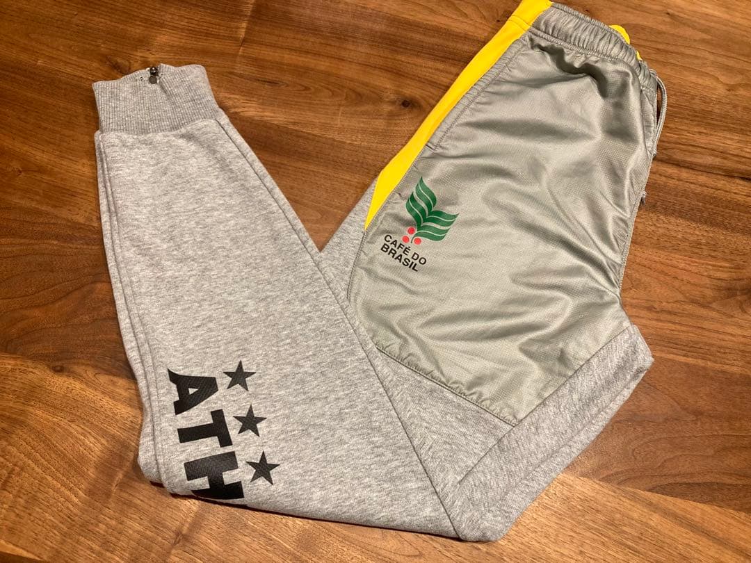 アスレタ 上下 ジャージ L メンズ グレー イエロー