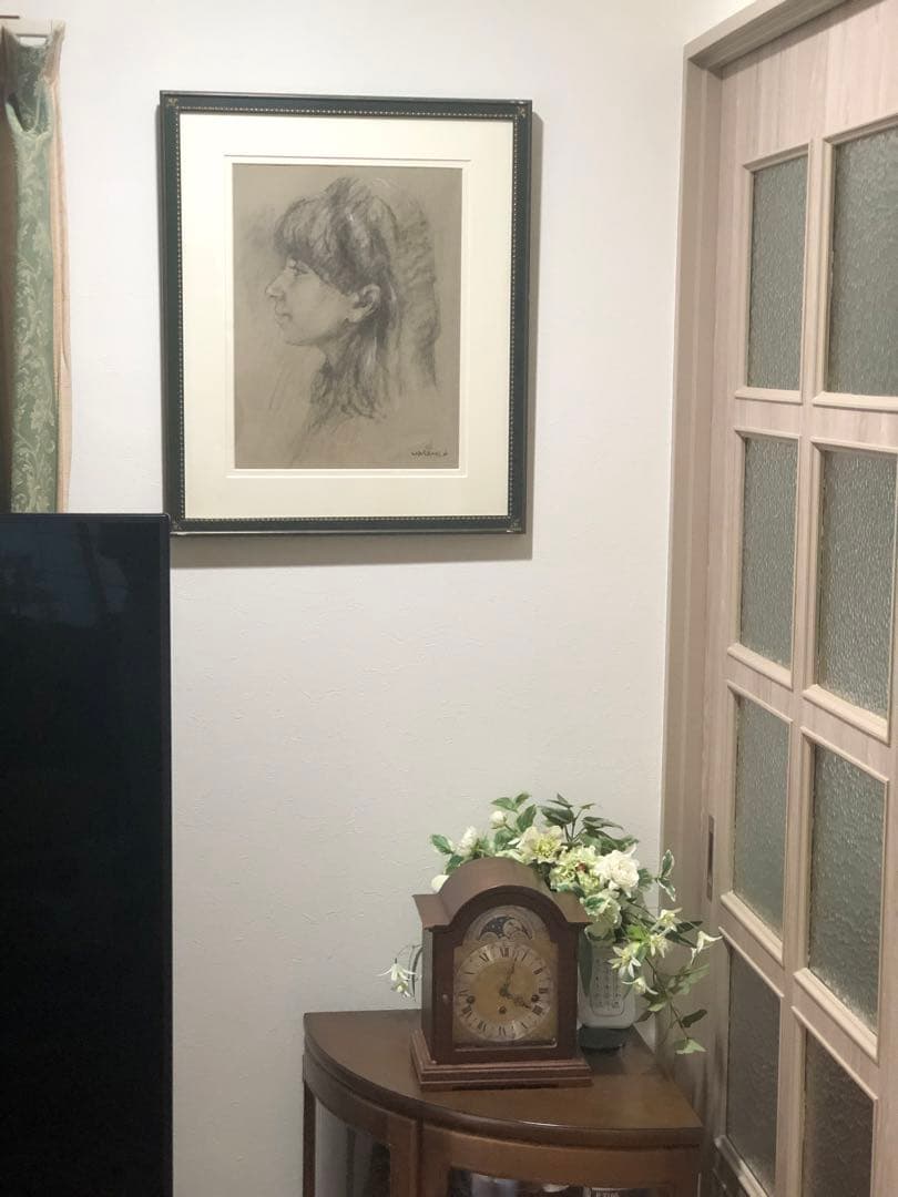 鑑定団　山岸正巳（安井曽太郎一番弟子）パステル画　絵画　真筆肉筆　直筆サイン落款