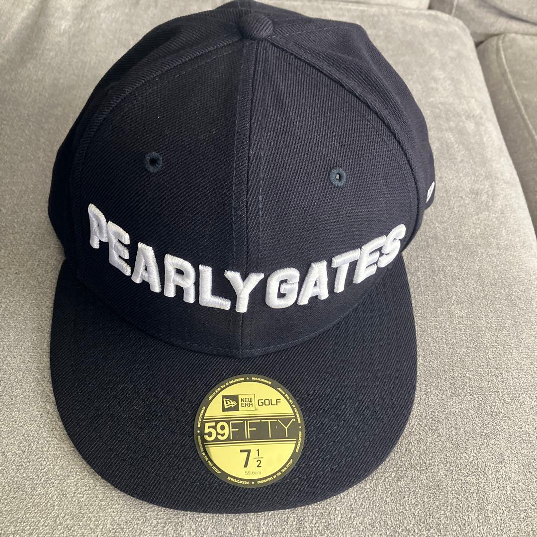 PEARLY GATES xNEWERA 59FIFTY キャップ ネイビー L