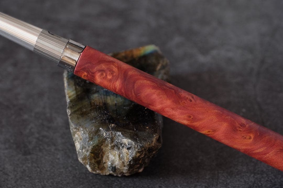 PG5木軸カスタム0088　高村杢工房 製図用シャープペンシル　紫紅杉瘤