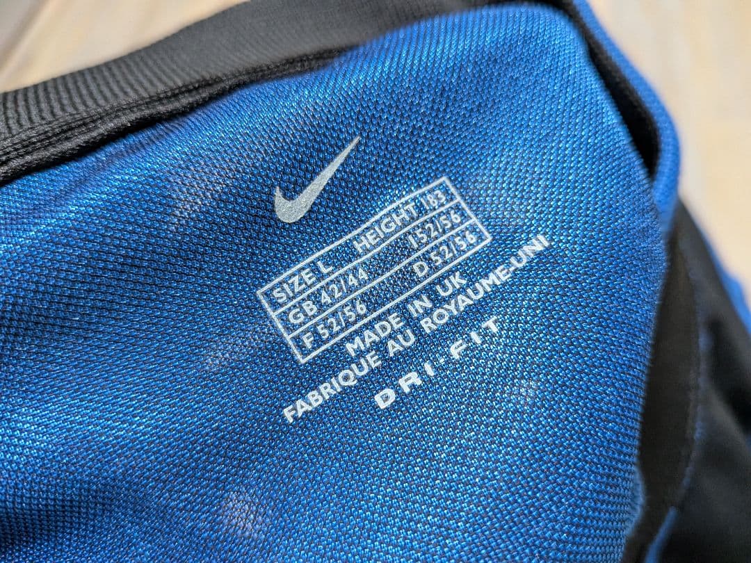 NIKE UK製 インテル ナイキ サッカーユニフォーム 長袖 正規品 L