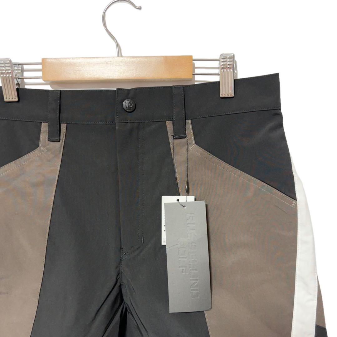 新品 ラッセルノ ゴルフ カラーパネル ショーツ ブラック L 5 ゴルフウェア