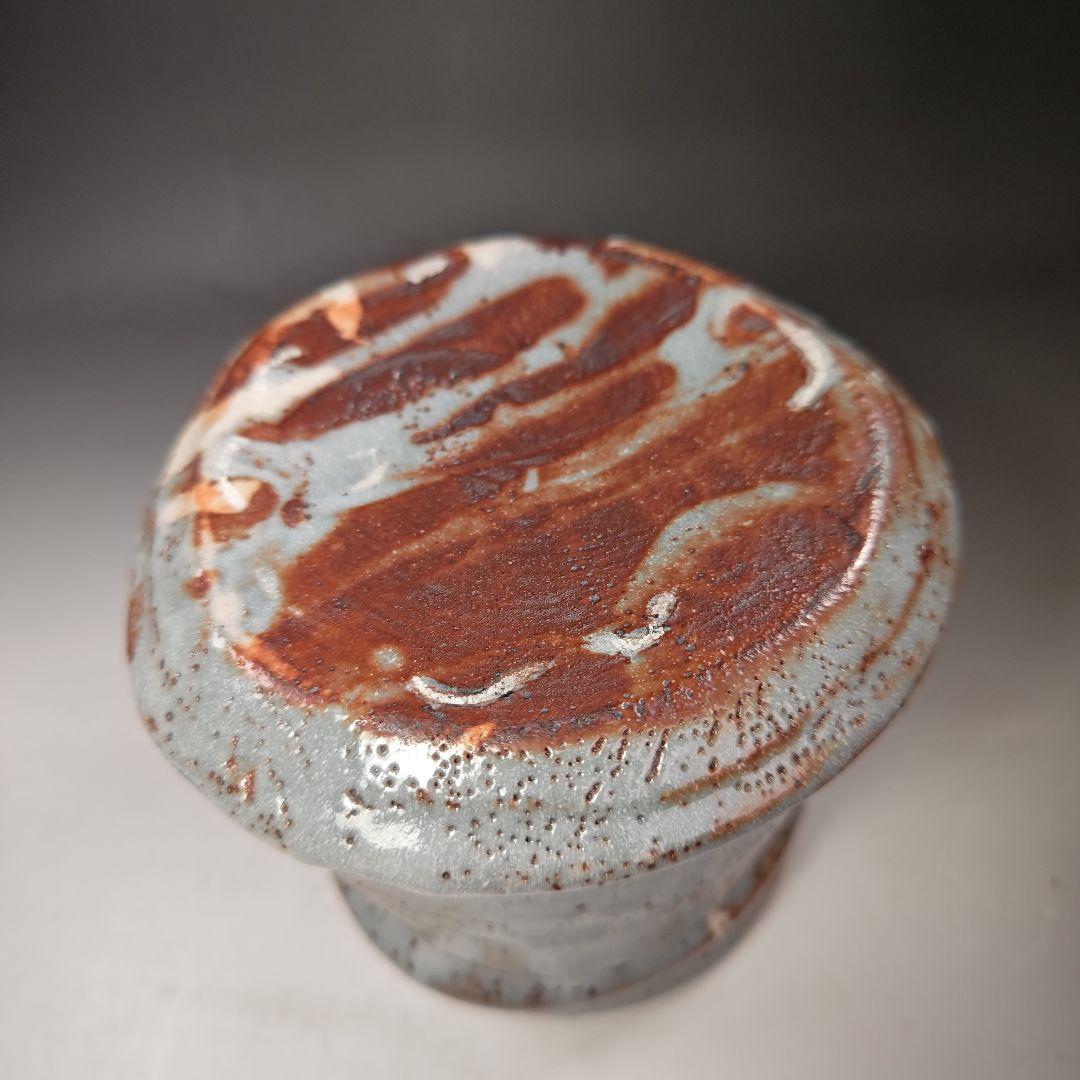 イ564 水指『向井一峰作』『鼠志野　水指　共箱』茶道具