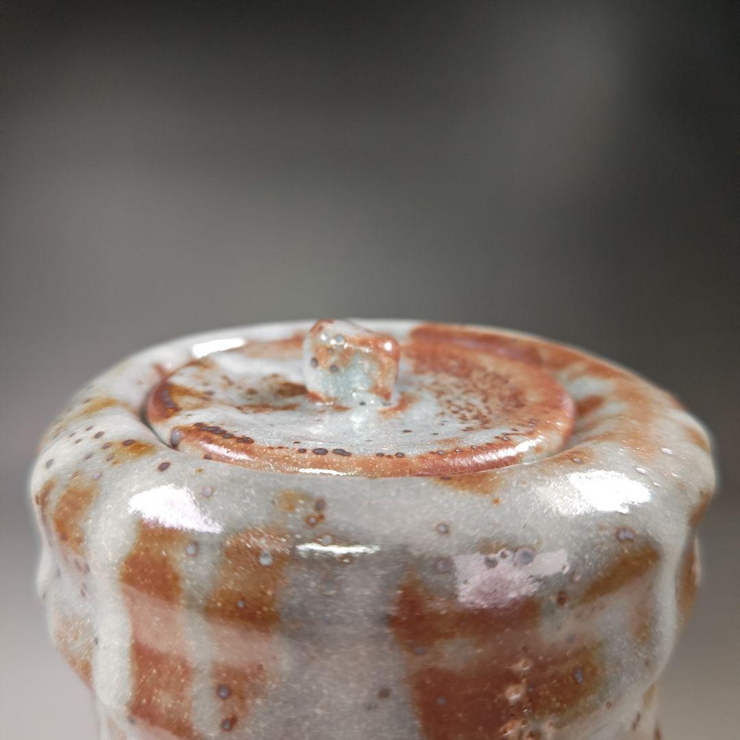 イ564 水指『向井一峰作』『鼠志野　水指　共箱』茶道具