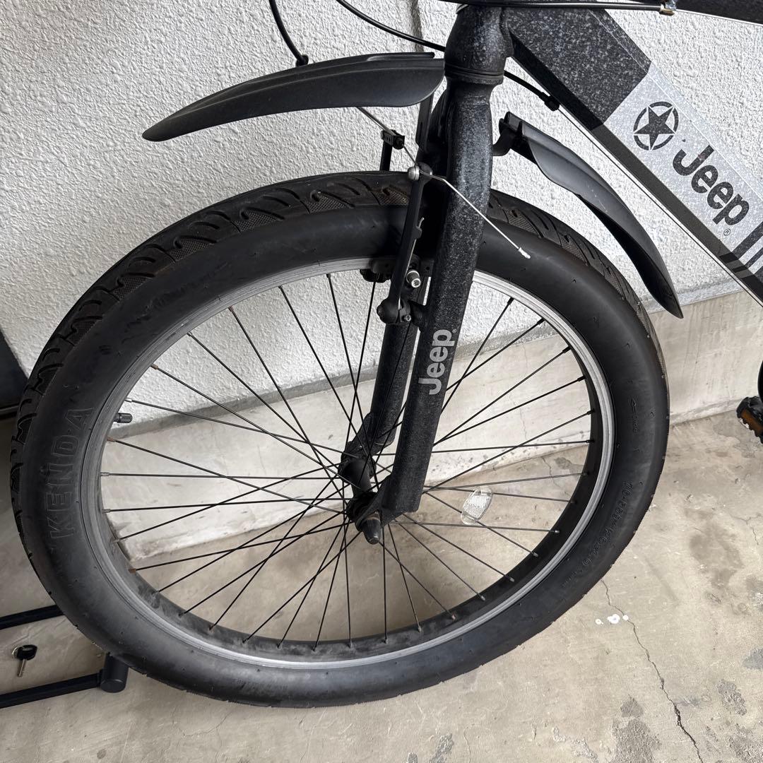 26インチ 1年乗車 JEEP ジープ セミファットバイク 完成品 自転車