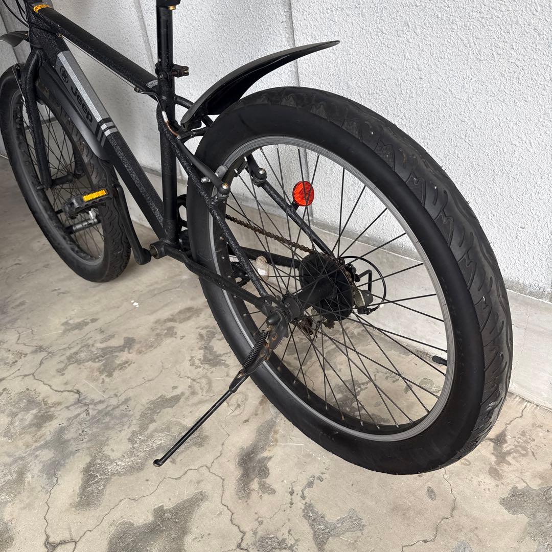 26インチ 1年乗車 JEEP ジープ セミファットバイク 完成品 自転車