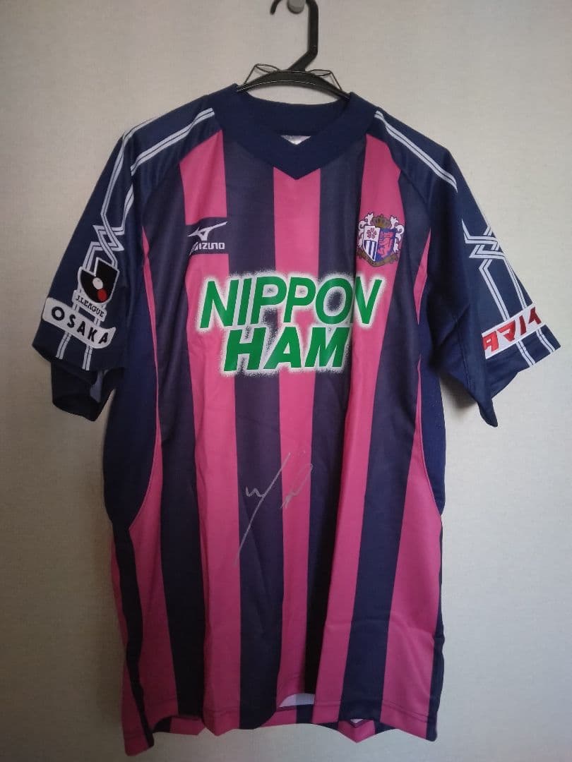 セレッソ大阪レプリカユニフォーム 半袖　大久保嘉人選手サイン入り