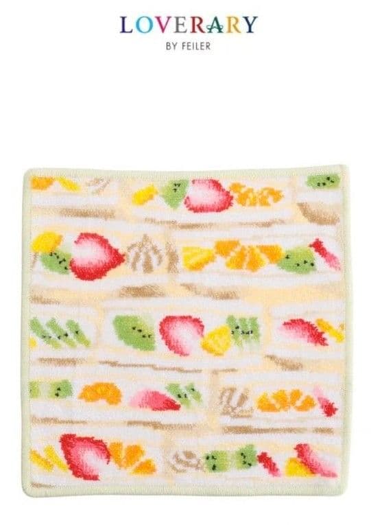 FEILER フルーツサンド柄 タオルハンカチ 巾着　セット