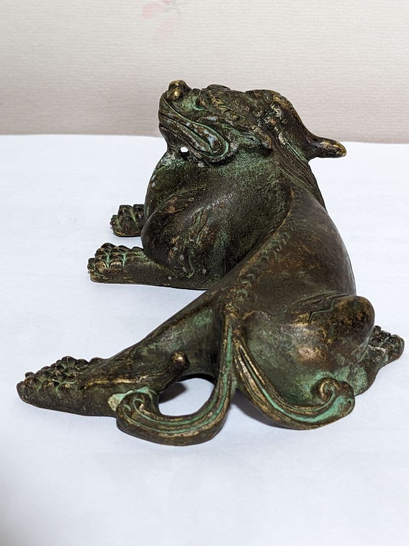 ♦唐物 中国 古玩 古美術品 麒麟形 文鎮 文房四宝 宣徳銅 骨董品
