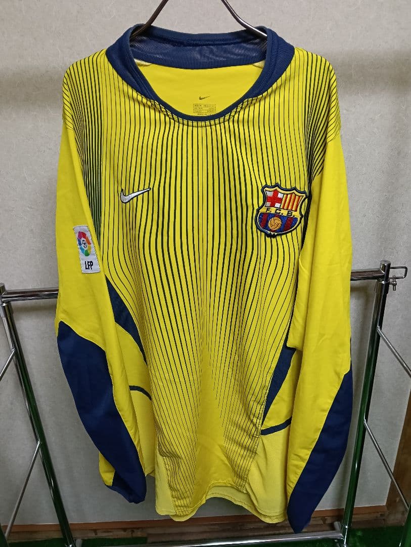 【激レア正規品！】バルセロナ 02/03 3rdGKユニフォーム イエロー海外M