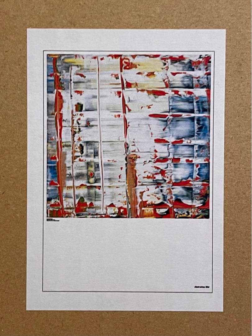 未開封新品　ゲルハルト・リヒター展　ポスター　アブストラクト・ペインティング