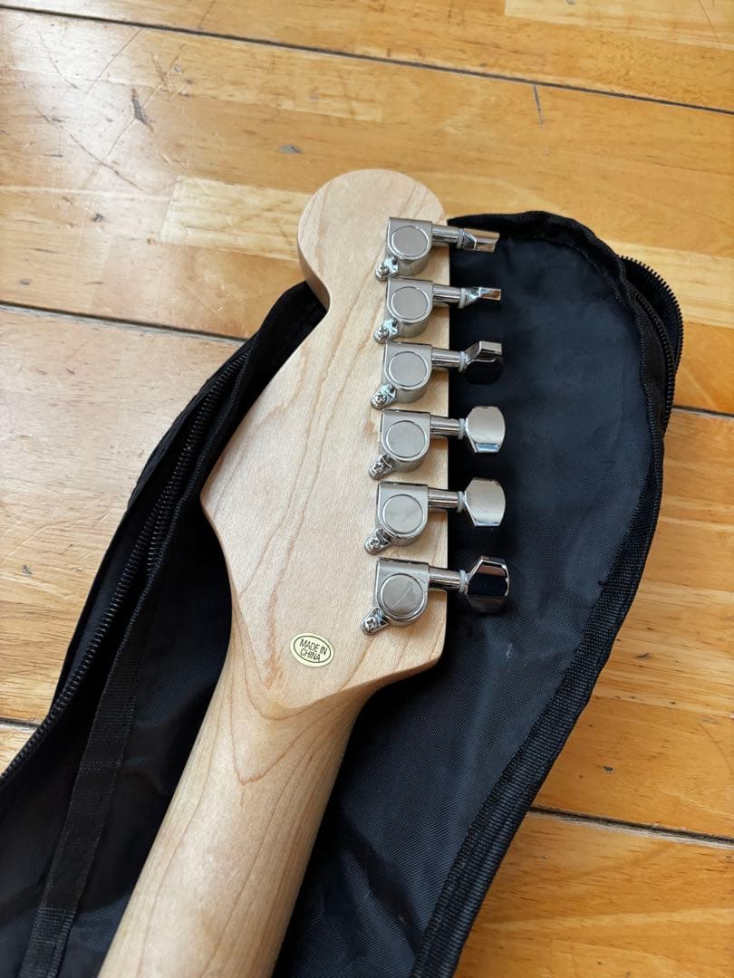 SELDER エレキギター ブルー ギターケース付き