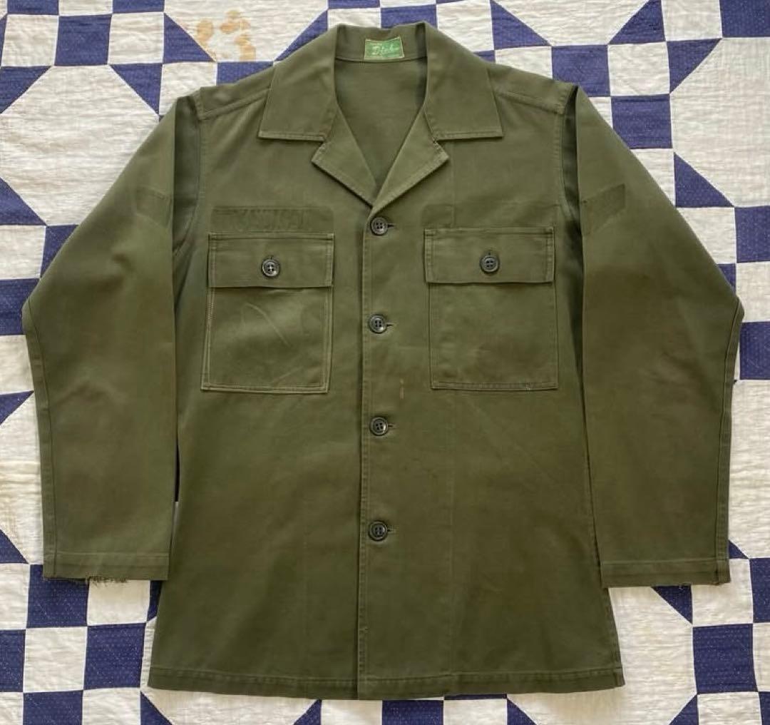 希少】60s 米軍実物 OG107 ユーティリティシャツ 日本製　ローカルメイド