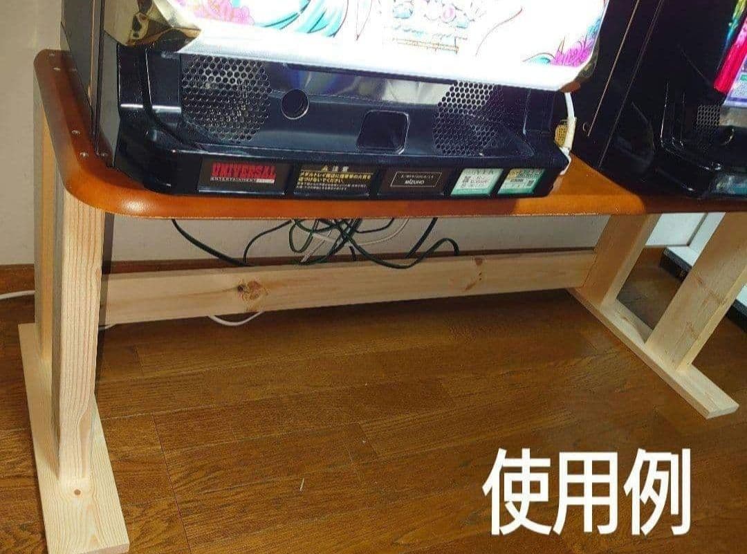 【其の41】中古テーブルを加工するパチスロ実機を2台置く台（シンプルスタンド）