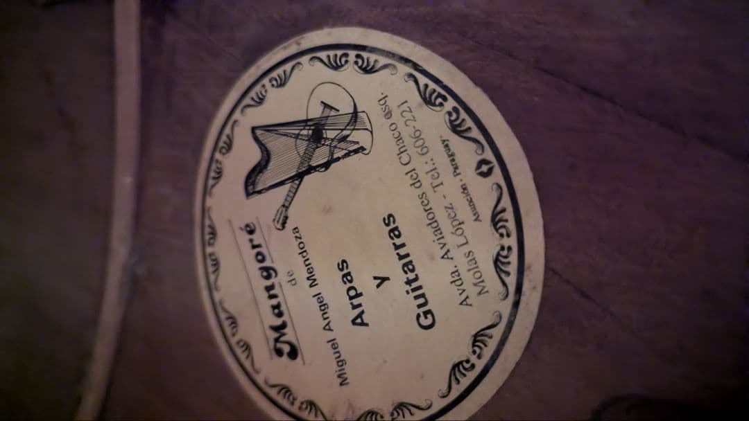 木製彫刻パラグアイ産アルパ