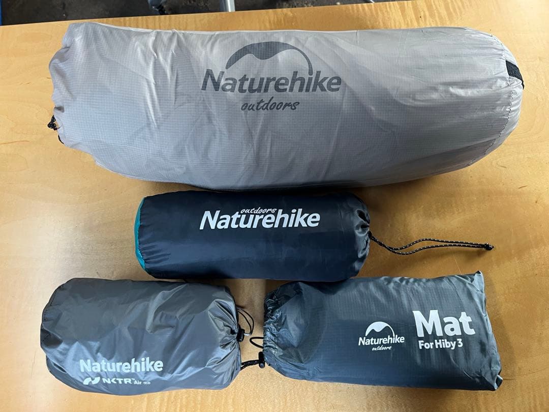 Naturehike テント、マット、シート、枕セット