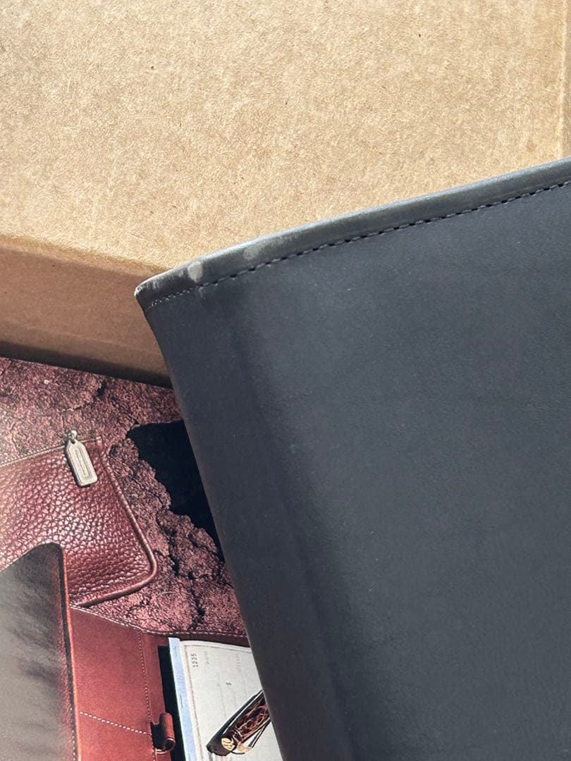 OLD COACH オールドコーチ システム手帳 6リング ブラック ビンテージ