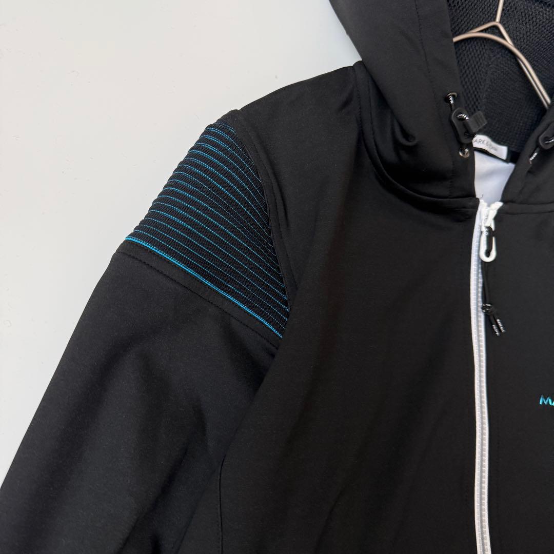 美品　マークアンドロナ　メンズ　ジップ　パーカー　ブラック　46 スカル