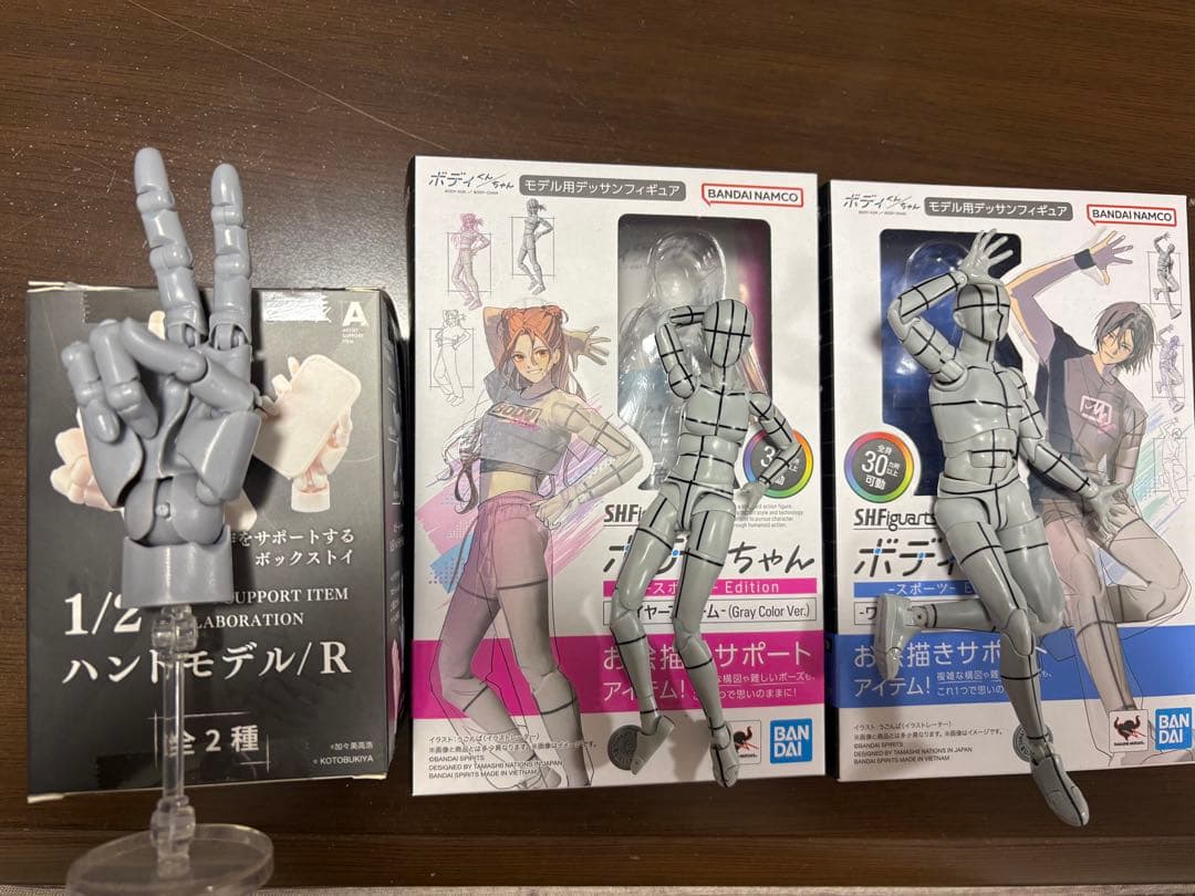ボディくん ボディちゃん スポーツEdition ½ハンドモデル セット