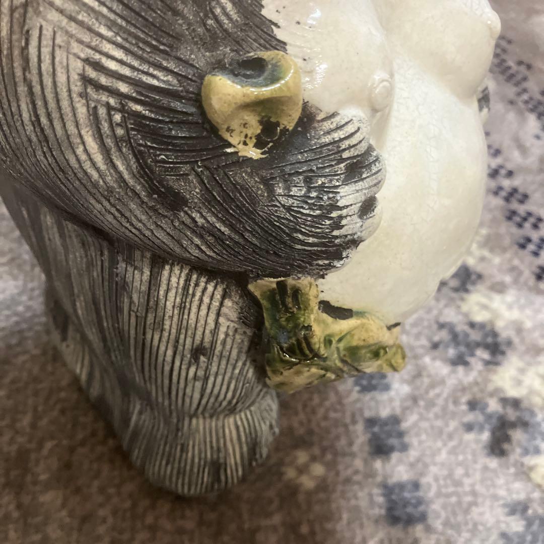 信楽焼　狸庵　リボンつき