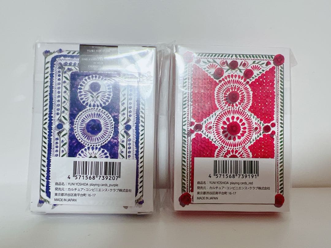 【吉田ユニ】PLAYING CARDS トランプ　赤紫 (POKER SIZE)
