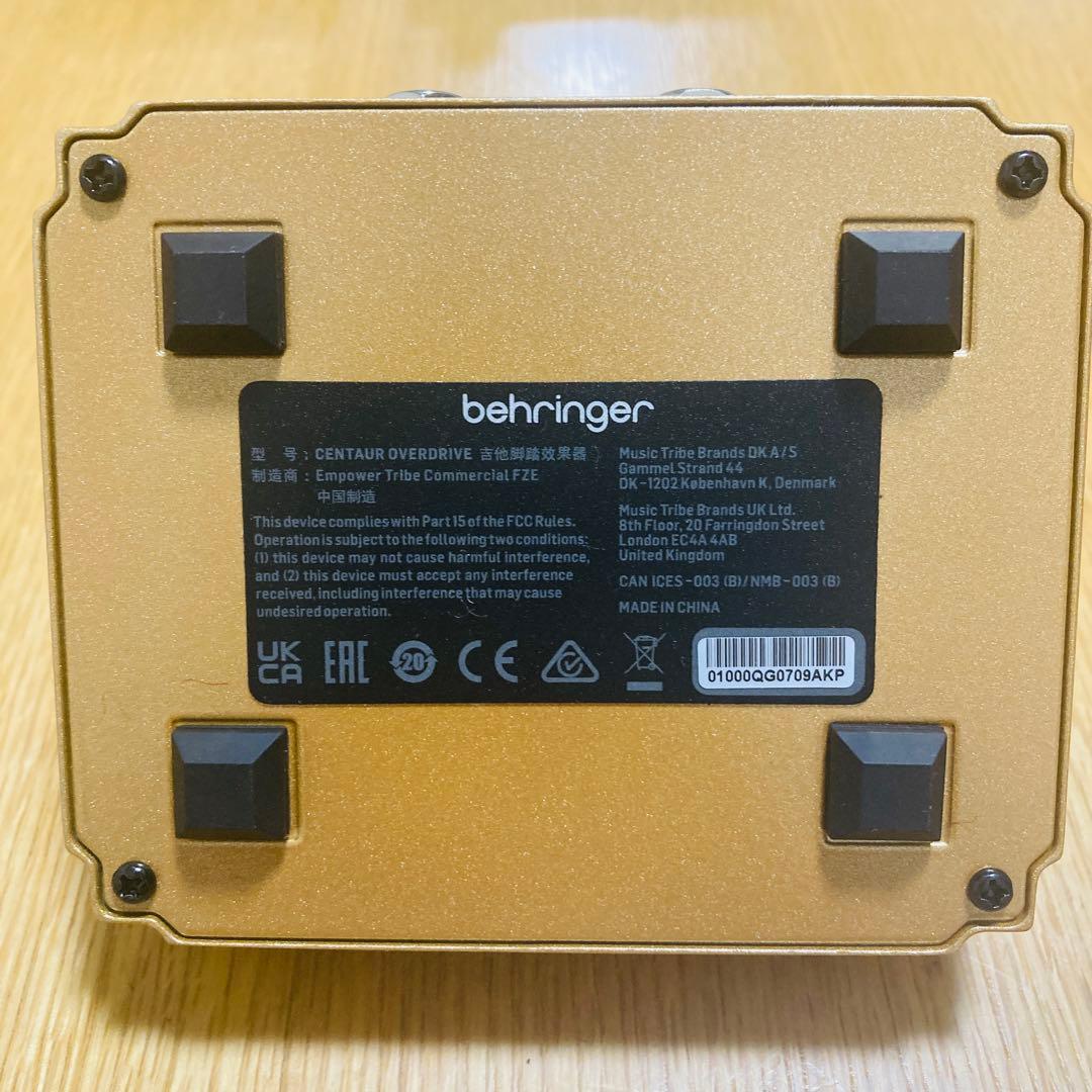 ギター behringer CENTAUR OVERDRIVE