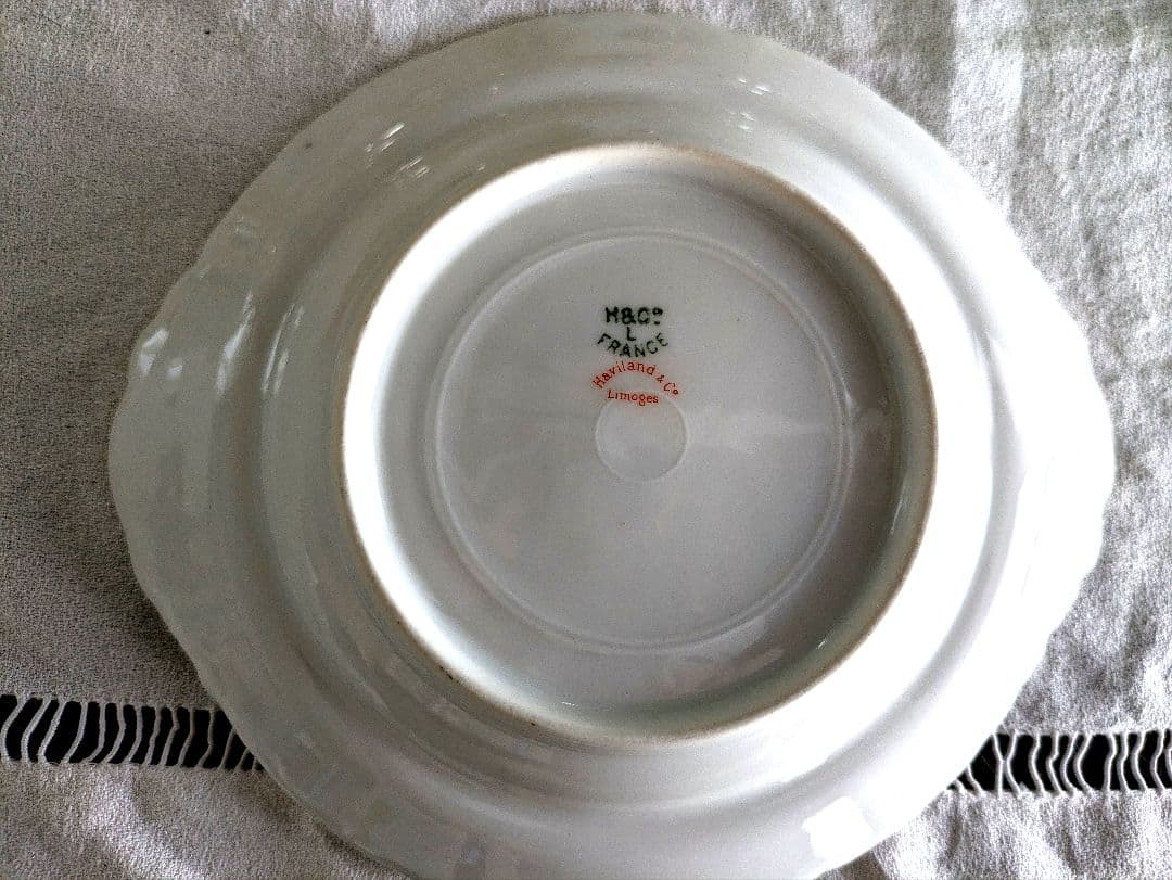 アンティーク アビランド　リモージュ　 蓋付きバターディッシュ