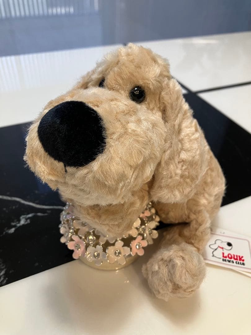 ★保留中★【新品未使用・ラスト１匹・日本製】子犬のるーくMサイズ　モカ