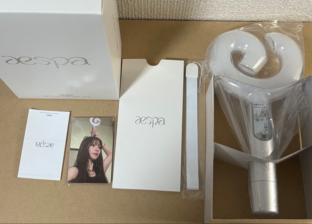 aespa ペンライト セット ジゼル トレカ アクリルキーホルダー