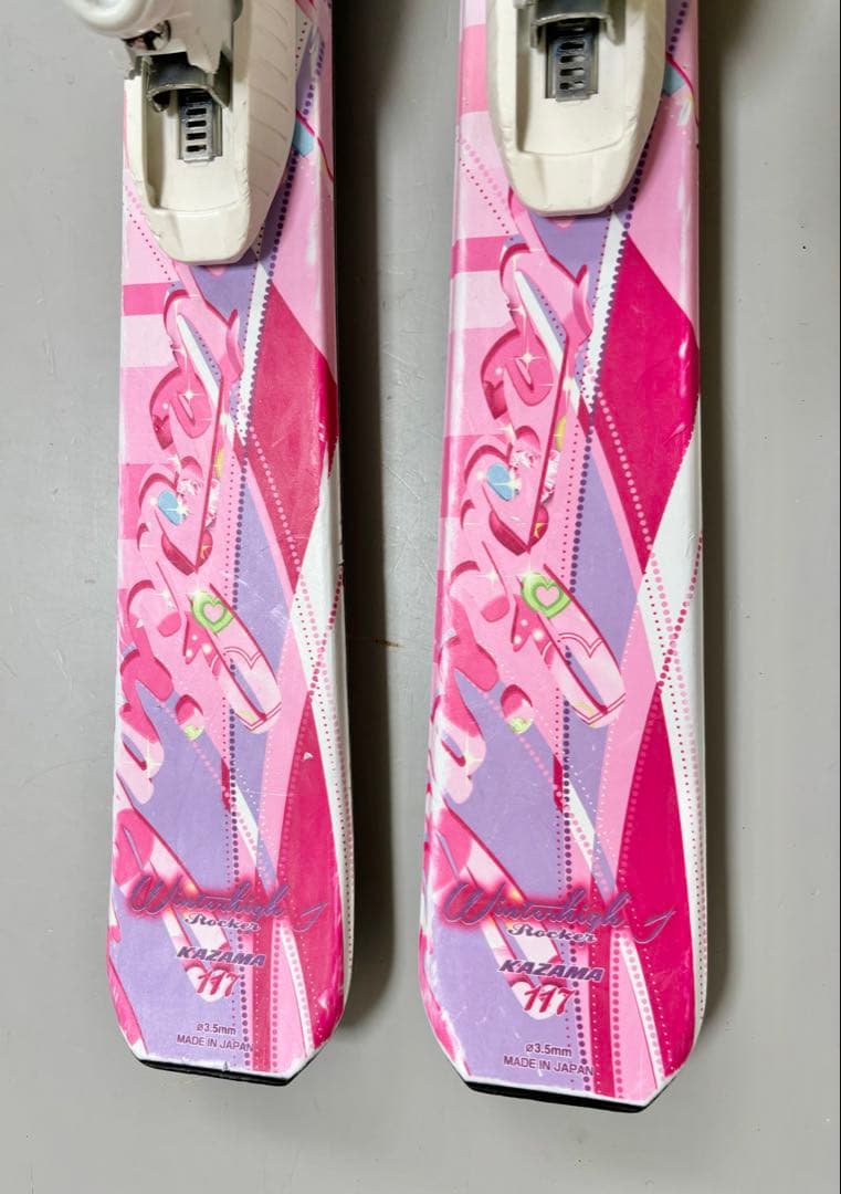 KAZAMA ジュニアスキーセット　板117cm／ブーツ21cm