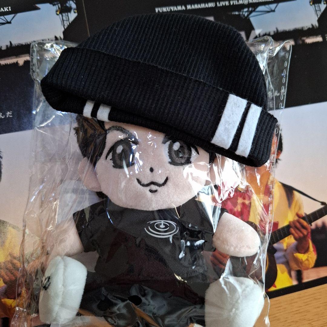 新品　初代　福山雅治ちびぬい限定　ちぃましゃ　ニット帽風　ポーチ（ホワイト）