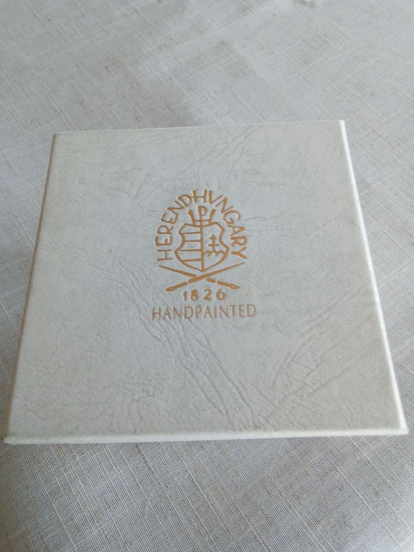 ヘレンド小物入れ　わすれな草　マスターペインターサイン入り