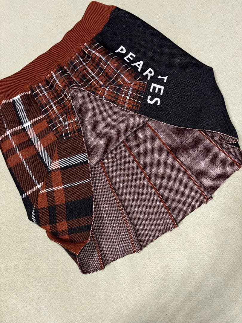 （超美品）パーリーゲイツ 、マルチチェック柄、ニット、セットアップ、サイズ0
