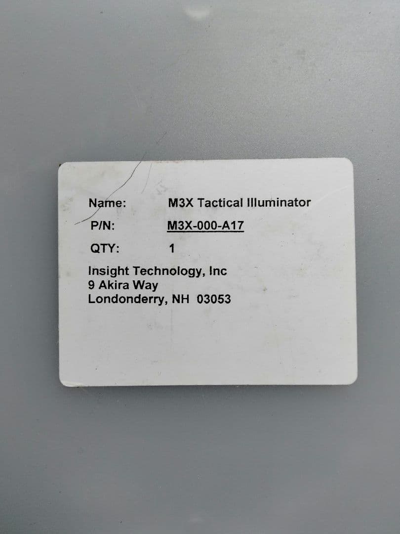 インサイト　M3X　ウエポンライト