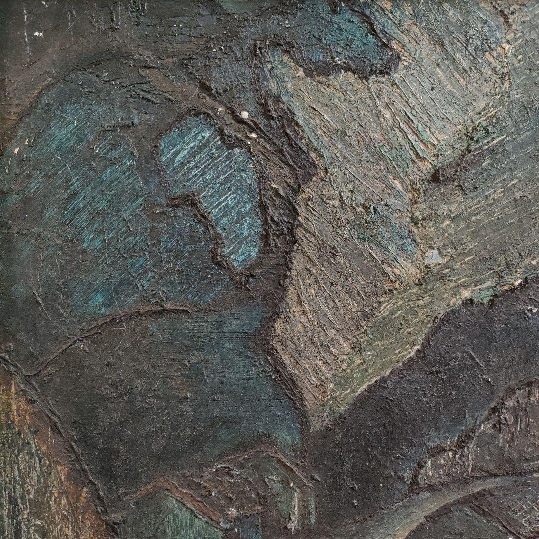 山口高志 (中央美術協会)　油彩画『万座温泉風景 No.B』1962年制作