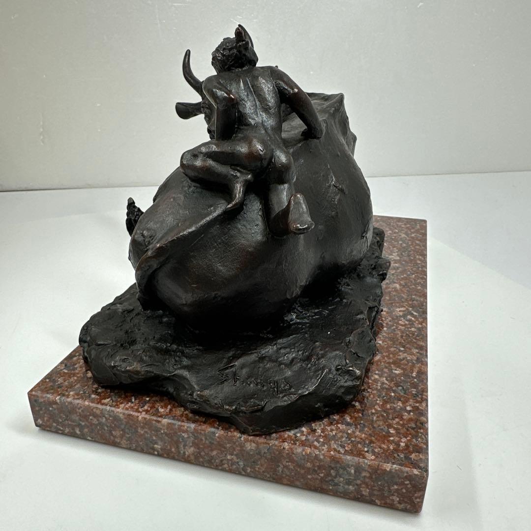 専用　中村晋也　ブロンズ　大地健やか　共箱　5.6kg 東さ7-0416①