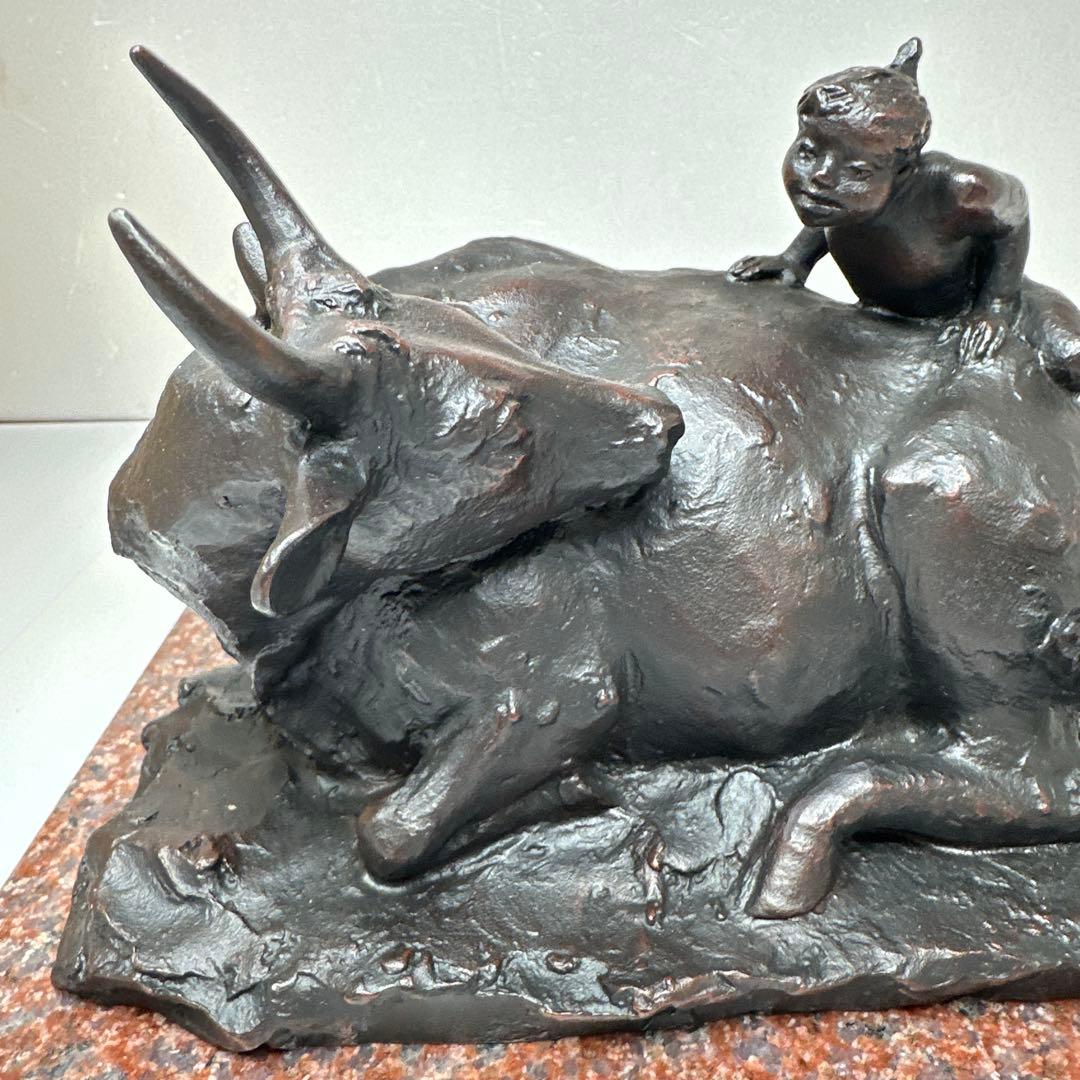 専用　中村晋也　ブロンズ　大地健やか　共箱　5.6kg 東さ7-0416①