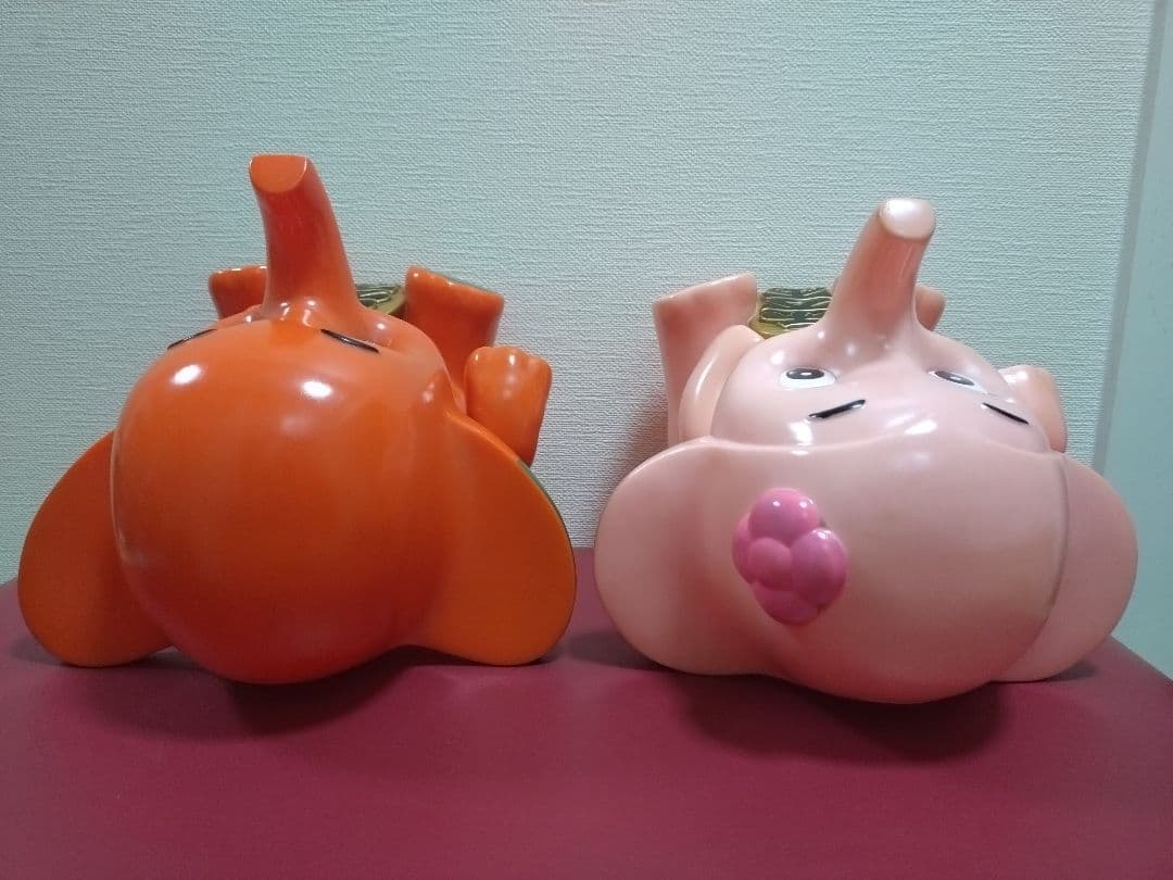 佐藤製薬　招き千万両サトちゃん　サトコちゃん非売品　大きな貯金箱 26cm