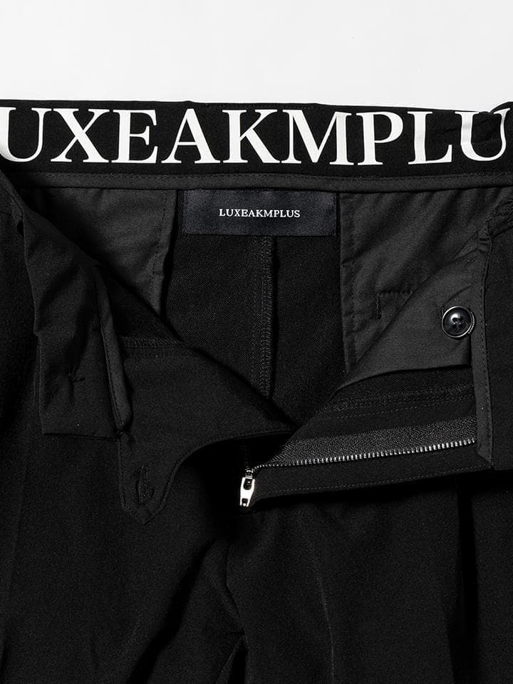 LUXEAKMPLUS 新品 ゴルフ サイドロゴ ストレッチ ロング パンツ