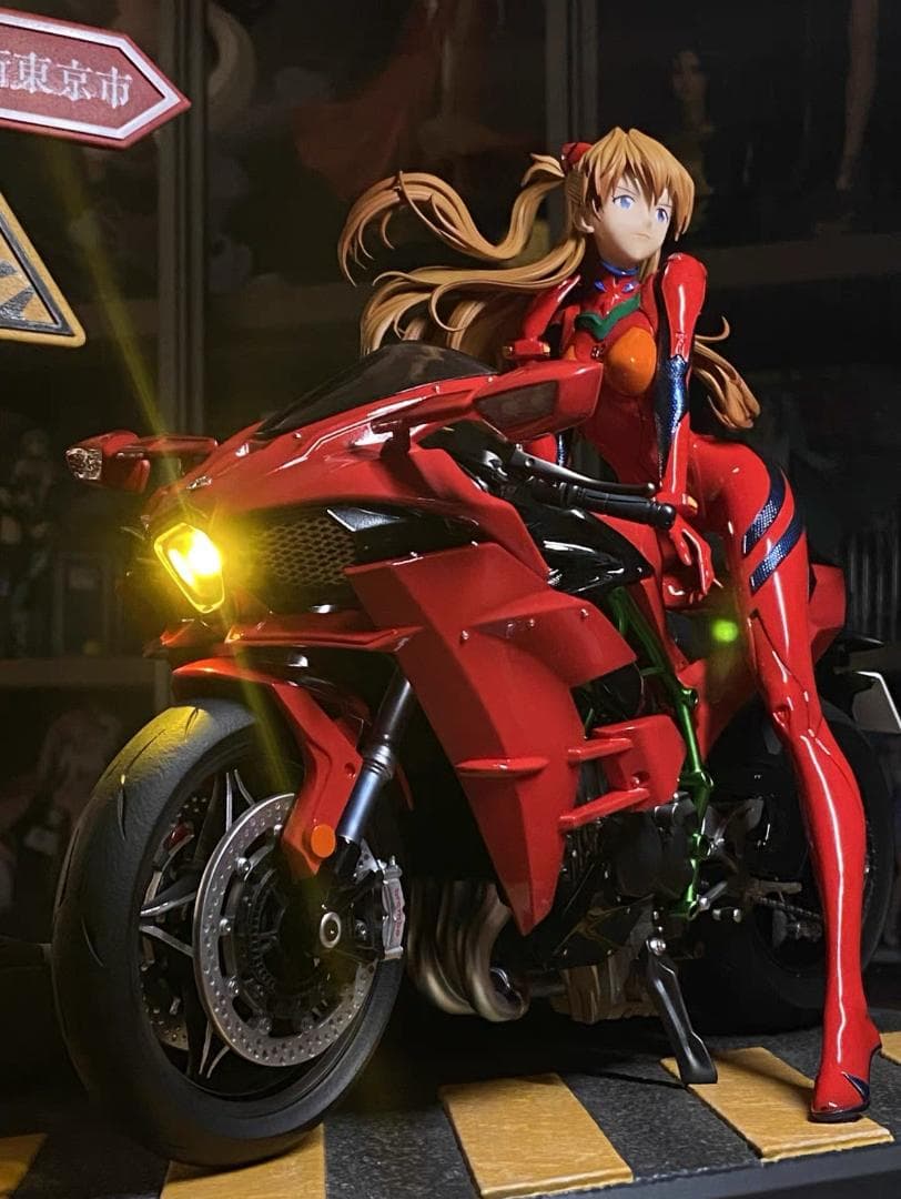 新世纪エヴァンゲリオン アスカ・ラングレー 樹脂 彫刻フィギュア 海外限定