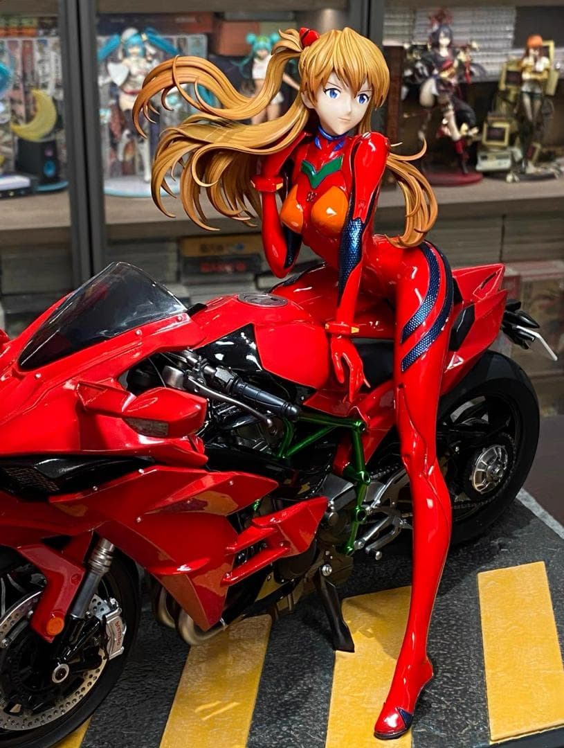 新世纪エヴァンゲリオン アスカ・ラングレー 樹脂 彫刻フィギュア 海外限定