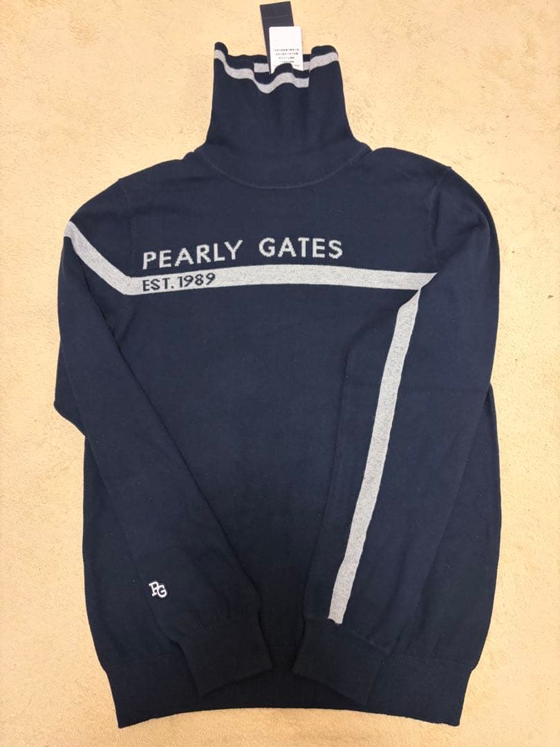 パーリーゲイツ　カシミヤタッチ天竺ハイネックセーター　新品未使用