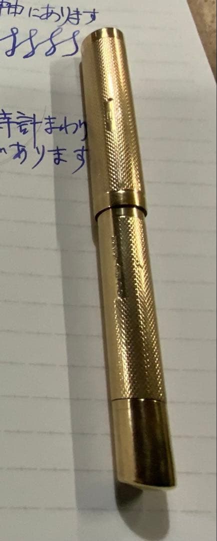 9金無垢Vintage Onoto 万年筆　14KのFペン先　クリスマス特価