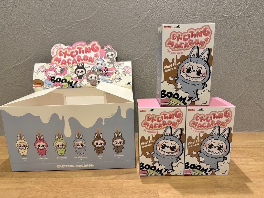 LABUBU THE MONSTERS EXCITING MACARON 3個