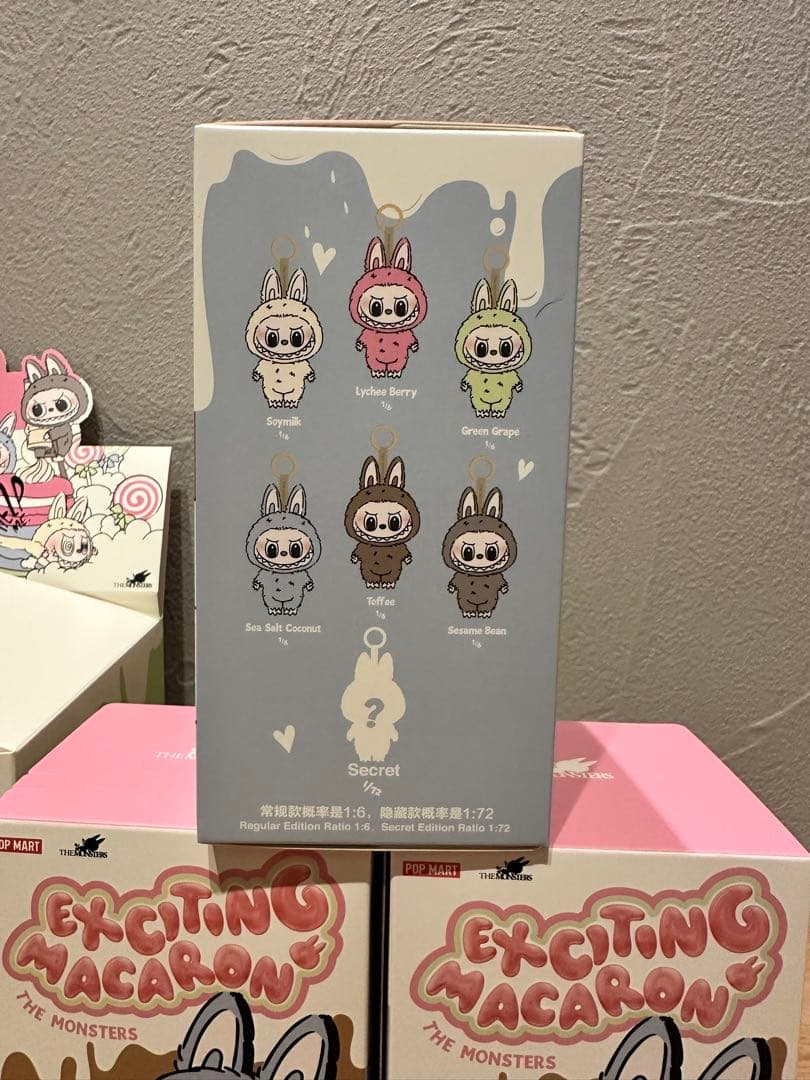 LABUBU THE MONSTERS EXCITING MACARON 3個