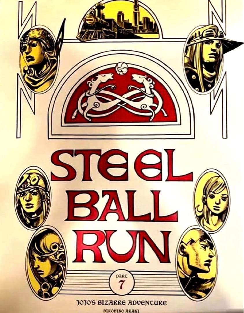 ジョジョ展　2012 7部　スティールボールラン B2ポスター
