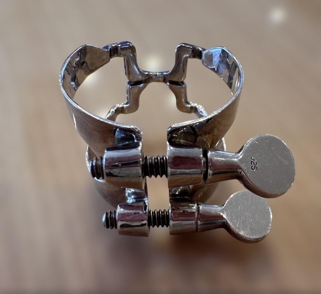 ハリソン　スターリングシルバー　アルトサックス リガチャー