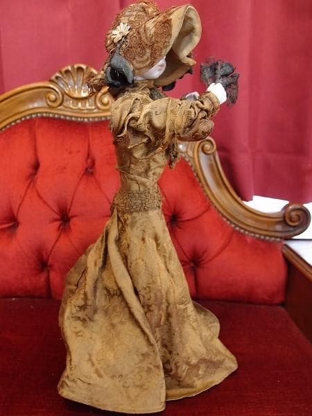 値下アンティーク オートマタ オルゴール BRU ビスクドール からくりジャンク